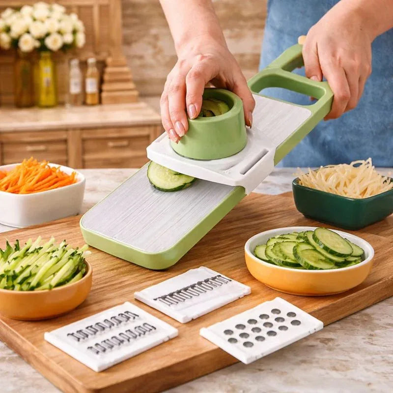 5 In 1 Stainless Steel Vegetable Slicer Cutter