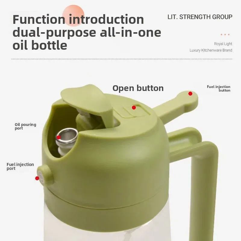 2 in 1 Leakproof Oil Dispenser Bottle for kitchen