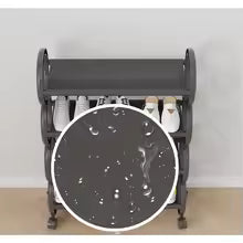 4 Layer Shoe Rack with Rollers - Stylish & Mobile