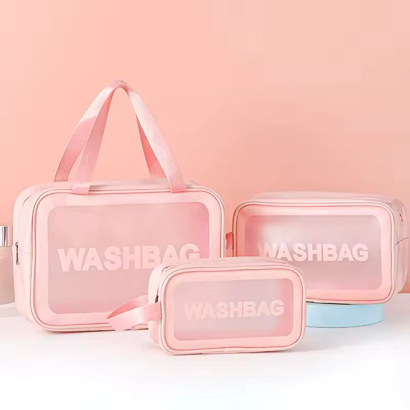 3 Piece Cosmetic Bags Set - Makeup Organizer