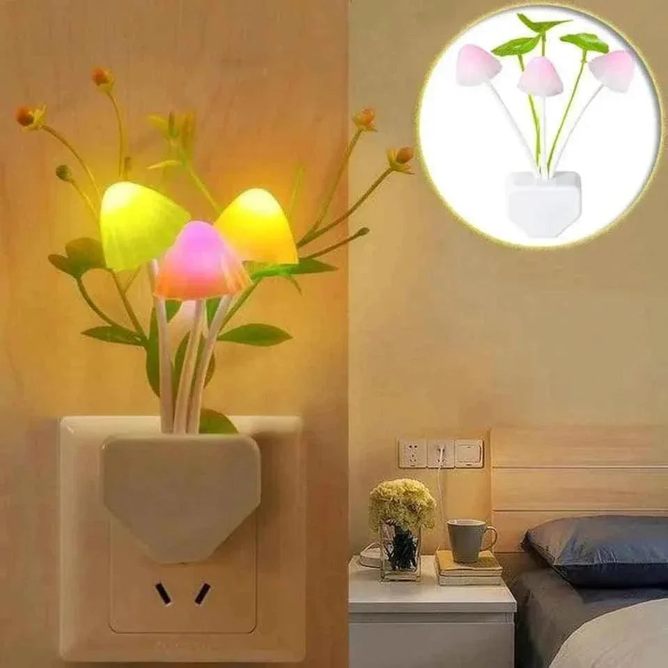LED Mushroom Night Light With Sensor