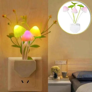LED Mushroom Night Light With Sensor