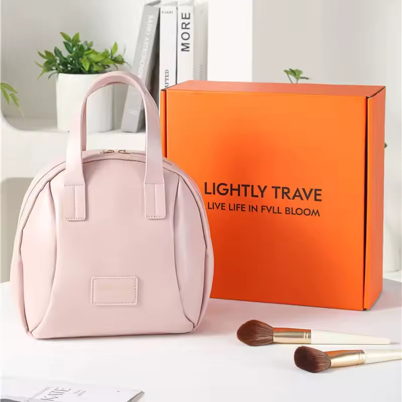 Large Capacity Women’s Makeup Bag – Portable High-End Travel Toiletry Organizer