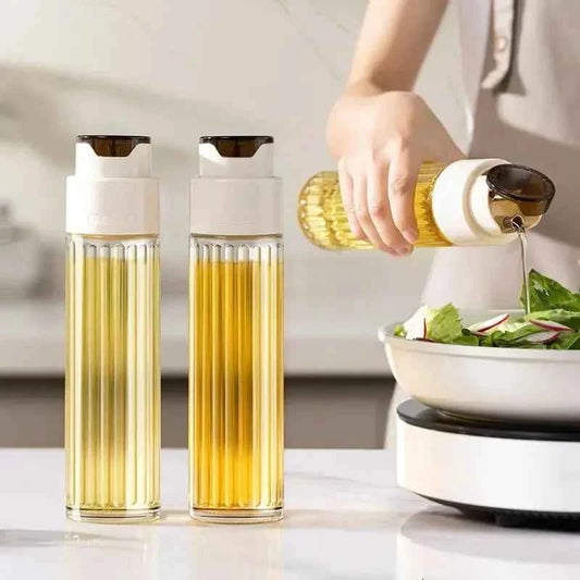 500ml Glass Oil Bottle – Leak-Proof Kitchen Dispenser
