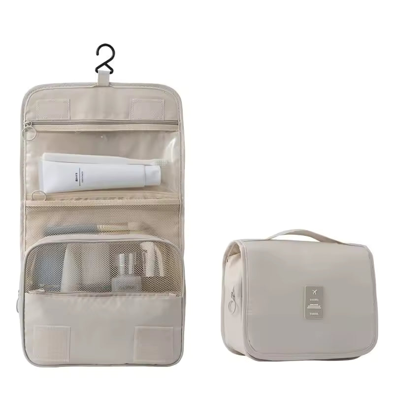 Travel Hanging Makeup Bag – Large Capacity Washable Organizer