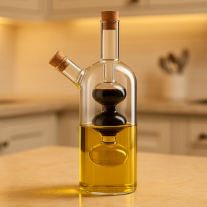 2in1 Double Layer Glass Olive Oil Bottle